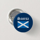 Schots Gaelic Saorsa Freedom Flag Pinback Ronde Button 3,2 Cm (Voorkant /achterkant)