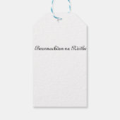 Schots-Gaelisch cadeau label Kerst Cadeaulabel (Achterkant)