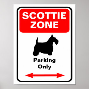 Schots gebied Parkeerteken Poster