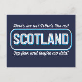 Schots gedicht, wat is ons? Toast Gezegde Briefkaart (Voorkant)