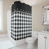 Schots geruit douchegordijn (In situ)