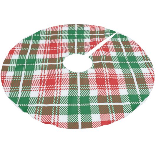 Schots geruite design kerst kerstboom rok (Gekanteld)