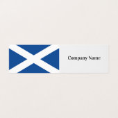 Schots gevouwen zakkaartsjabloon visitekaartje (Buitenkant ongevouwen)