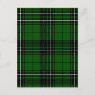 Schots-groene en zwarte Clan MacLean Tartan Briefkaart