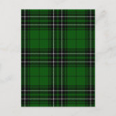 Schots-groene en zwarte Clan MacLean Tartan Briefkaart (Voorkant)