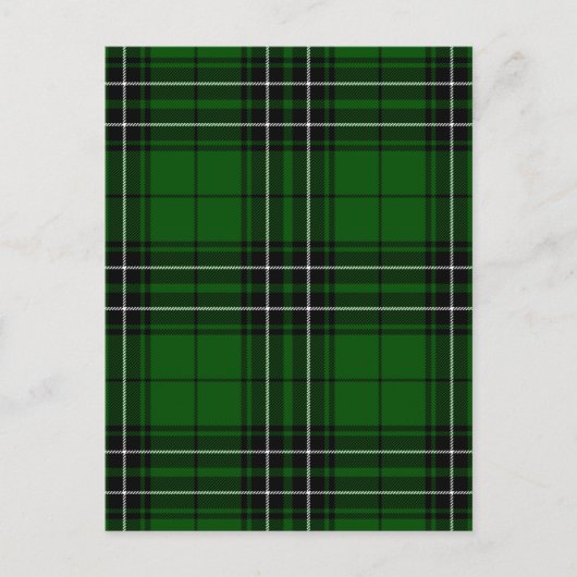 Schots-groene en zwarte Clan MacLean Tartan Briefkaart (Voorkant)