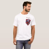 Schots Guards Blue Red Blue 1642 T-shirt (Voorkant volledig)