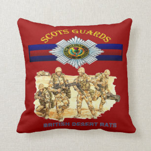 Schots Guards British Desert Rats Cushion. Kussen