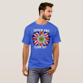 Schots Guards Queen and Country T-Shirt. T-shirt (Voorkant volledig)