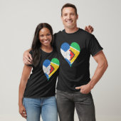 Schots-Guyanese vlaggenhart T-shirt (Unisex)