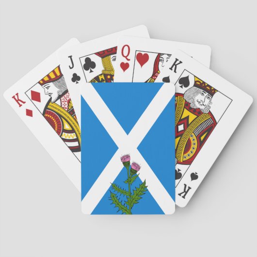 Schots heistel pokerkaarten (Achterkant)