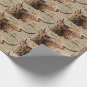 Schots hobbykoeienvanger cadeaupapier (Hoek)