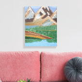 Schots hoogland 3 canvas afdruk (Insitu (Woonkamer))