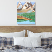 Schots hoogland 3 canvas afdruk (Insitu (Slaapkamer))