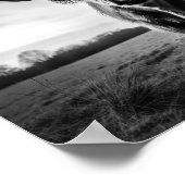 Schots hoogland Koe zwart-wit foto Poster (Hoek)