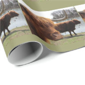 Schots hoogland vee ~ Verpakkingspapier Cadeaupapier (Rol Hoek)