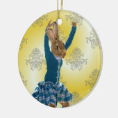 Schots hooglanddanseres keramisch ornament (Links)