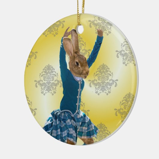 Schots hooglanddanseres keramisch ornament (Links)