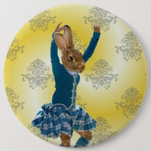 Schots hooglanddanseres ronde button 6,0 cm
