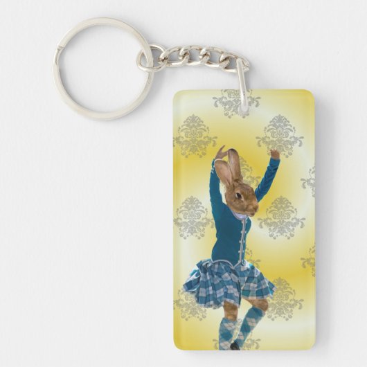 Schots hooglanddanseres sleutelhanger (Voorkant)