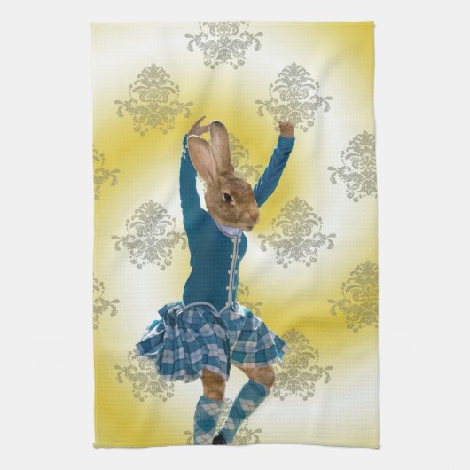 Schots hooglanddanseres theedoek (Verticaal)