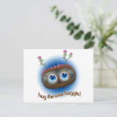 Schots "Hoots Toots Haggis" Briefkaart (Staand voorkant)