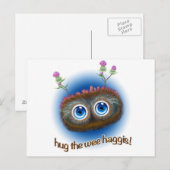 Schots "Hoots Toots Haggis" Briefkaart (Voorkant / Achterkant)