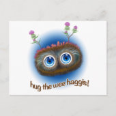 Schots "Hoots Toots Haggis" Briefkaart (Voorkant)