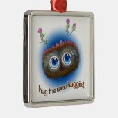 Schots "Hoots Toots Haggis" Metalen Ornament (Rechts)