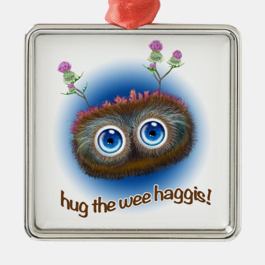 Schots "Hoots Toots Haggis" Metalen Ornament (Voorkant)