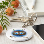 Schots "Hoots Toots Haggis" Sleutelhanger (Zijkant)