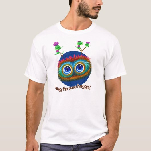 Schots "Hoots Toots Haggis" T-shirt (Voorkant)