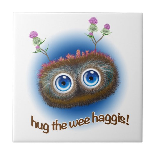 Schots "Hoots Toots Haggis" Tegeltje (Voorkant)