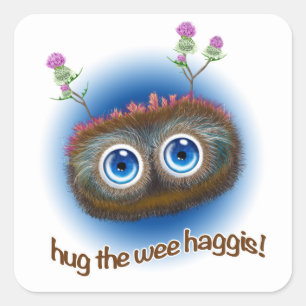 Schots "Hoots Toots Haggis" Vierkante Sticker