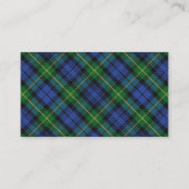 Schots huis van Gordon Clan Tartan Plaid Visitekaartje (Achterkant)
