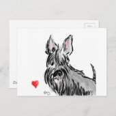 Schots in liefde briefkaart (Voorkant / Achterkant)