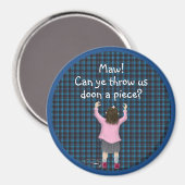 Schots "jeely piece" kind magneet (Voorkant / Achterkant)