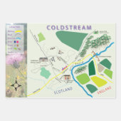 Schots kaartverpakkingspapier inpakpapier vel (Voorkant)