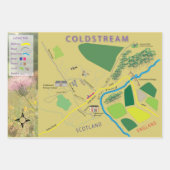 Schots kaartverpakkingspapier inpakpapier vel (Voorkant 3)