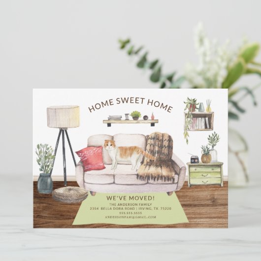 Schots kattenhuis - aankondiging (Staand voorkant)