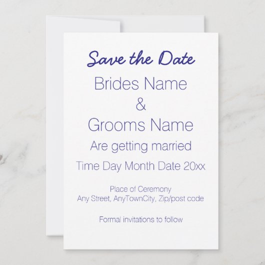 Schots, Keltisch bruiloft thema Opslaan datum Kaart (Achterkant)