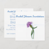 Schots, Keltisch bruiloft Thistle Theme Bridal Sho Kaart (Voorkant / Achterkant)