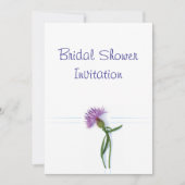 Schots, Keltisch bruiloft Thistle Theme Bridal Sho Kaart (Voorkant)