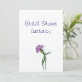 Schots, Keltisch bruiloft Thistle Theme Bridal Sho Kaart (Staand voorkant)