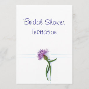 Schots, Keltisch bruiloft Thistle Theme Bridal Sho Kaart