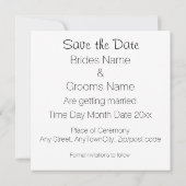 Schots, Keltisch bruiloft Thistle Theme Save the D Kaart (Achterkant)