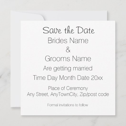 Schots, Keltisch bruiloft Thistle Theme Save the D Kaart (Achterkant)