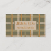 Schots Keltisch Tartan Patroon met QR Visitekaartje (Voorkant)