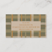 Schots Keltisch tartan patroon Visitekaartje (Achterkant)