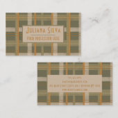 Schots Keltisch tartan patroon Visitekaartje (Voorkant / Achterkant)
